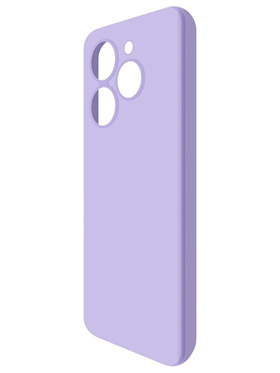Клип-кейс Krutoff Silicone Case для Tecno Spark 20C/Go 2024 Фиолетовый