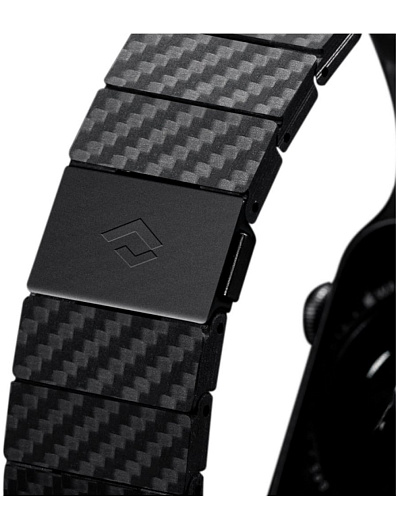 Браслет карбоновый Pitaka Modern для Apple Watch, 42/44/45mm Черный
