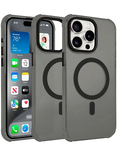 Клип-кейс для iPhone 15 Pro Max Gurdini Asty Черный Клип-кейс для iPhone 15 Pro Max Gurdini Asty Черный