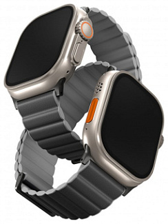 Ремешок для Apple Watch 49/45/44/42 Uniq Revix Premium Серый