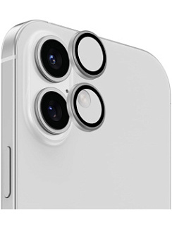 Защитное стекло для iPhone 16/16 Plus Benks на заднюю камеру Glass Warrior Lens Protector Серебряный