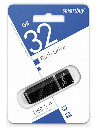 USB-флеш-накопитель 32 Gb Quartz Черный USB-флеш-накопитель 32 Gb Quartz Черный
