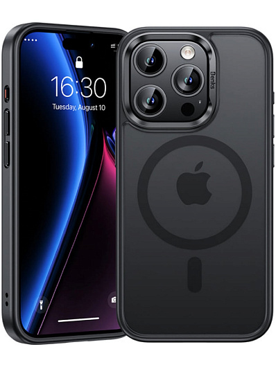 Клип-кейс для iPhone 15 Pro Max Benks Mist Protective Case MagSafe Черный Клип-кейс для iPhone 15 Pro Max Benks Mist Protective Case MagSafe Черный