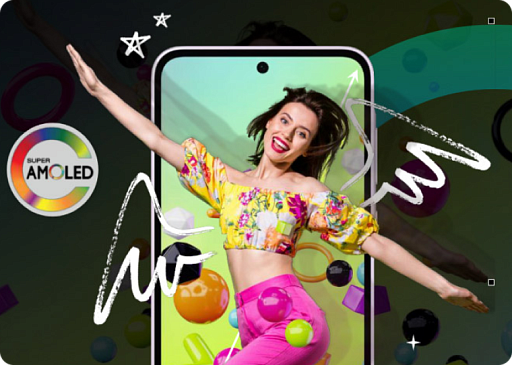 Смартфон Samsung SM-A556 Galaxy A55 8/128 Гб Желтый