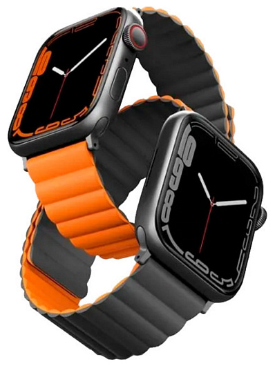Ремешок для Apple Watch 49/45/44/42 Uniq Revix Оранжевый