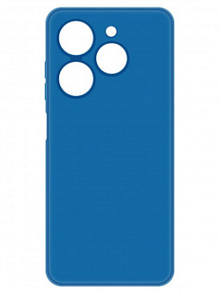 Клип-кейс Krutoff Silicone Case для Tecno Spark 20C/Go 2024 Синий