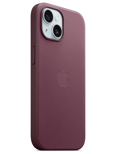 Клип-кейс для iPhone 15 Apple FineWoven Case MagSafe Mulberry