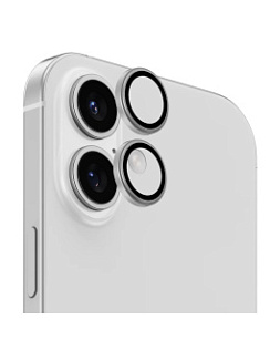 Защитное стекло для iPhone 16 Pro/16 Pro Max Benks на заднюю камеру Sapphire Lens Protector Серебряный