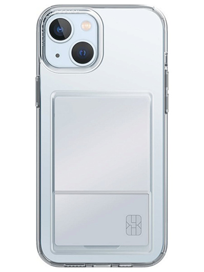 Клип-кейс для Apple iPhone 15 UNIQ Air Fender ID со слотом под карту Прозрачный