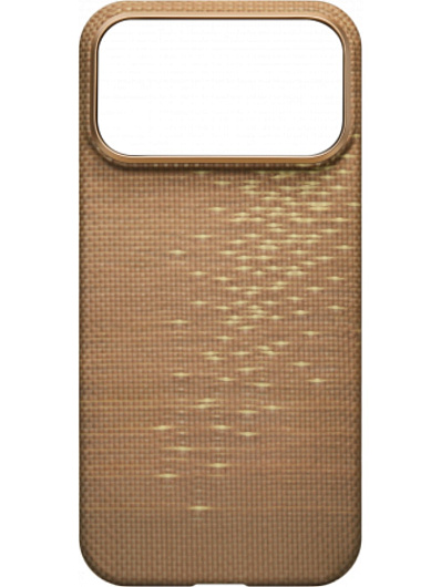 Клип-кейс iPhone 17 Pro Pitaka Edge Ultra Slim Case Золотой