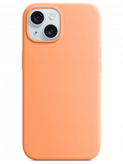 Чехол для iPhone 15 Silicone Case Soft Touch Оранжевый