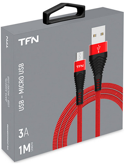 Кабель USB - micro USB 1.0 м Красный