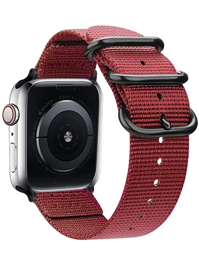 Ремешок TFN Canvas для Apple Watch 38/40mm Темно-красный