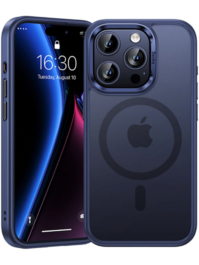 Клип-кейс для iPhone 15 Pro Max Benks Mist Protective Case MagSafe Синий Клип-кейс для iPhone 15 Pro Max Benks Mist Protective Case MagSafe Синий