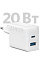 Сетевое зарядное устройство Anker 312 USB/USB-C 20W Белый