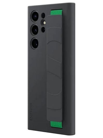 Клип-кейс для Samsung Galaxy S23 Ultra (SM-G918) Silicone Grip Cover Черный