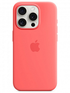 Чехол для iPhone 15 Pro Silicone Case Soft Touch Гуава