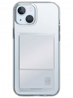 Клип-кейс для Apple iPhone 15 UNIQ Air Fender ID со слотом под карту Прозрачный