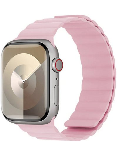 Ремешок Apple Watch 38/40/41mm Benks Magnetic Silicone Watch Band Розовый