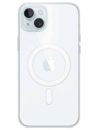 Чехол для iPhone 15 Plus Clear Case MagSafe Прозрачный