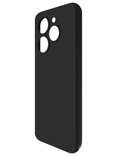 Клип-кейс Krutoff Silicone Case для Tecno Spark 20C/Go 2024 Черный
