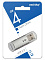 Память USB Flash Smartbuy V-Cut 4 ГБ Серебристый