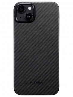 Клип-кейс для iPhone 15 Pitaka MagEZ Case 4 узкое плетение Черный