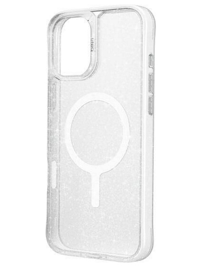 Клип-кейс для iPhone 16 UNIQ Lifepro Xtreme с поддержкой Magsafe с блестками Прозрачный