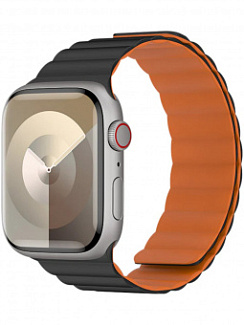 Ремешок для Apple Watch 38/40/41mm Benks Magnetic Silicone Watch Band Оранжевый