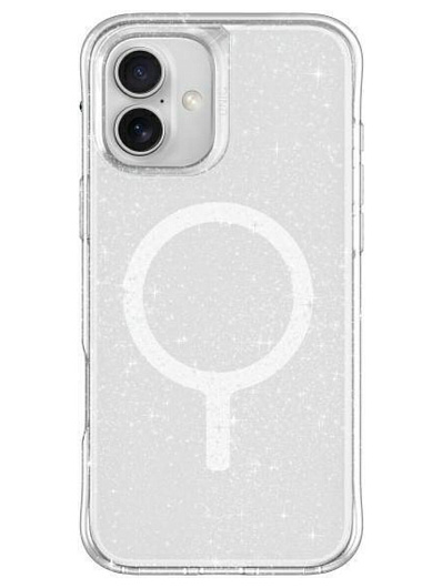 Клип-кейс для iPhone 16 UNIQ Lifepro Xtreme с поддержкой Magsafe с блестками Прозрачный