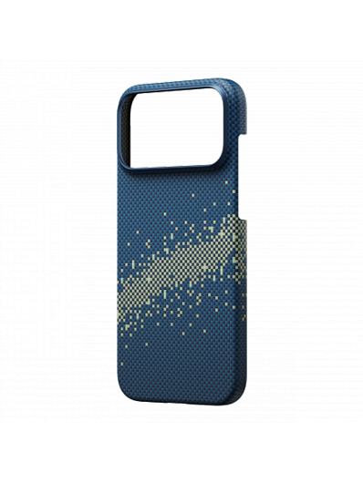 Клип-кейс iPhone 17 Pro Pitaka Milky Way Galaxy Синий