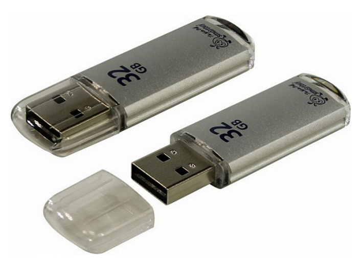 USB-флеш-накопитель 32 Gb V-Cut Серебряный USB-флеш-накопитель 32 Gb V-Cut Серебряный