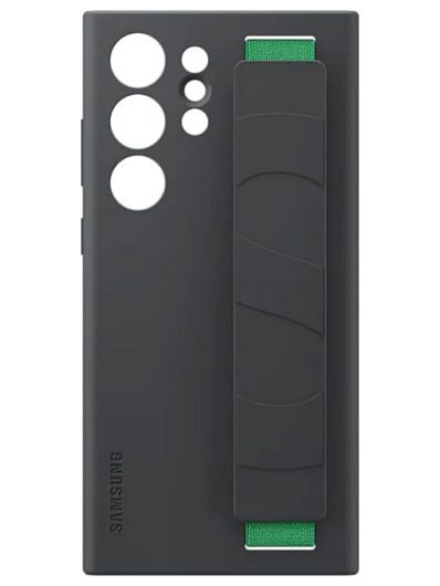 Клип-кейс для Samsung Galaxy S23 Ultra (SM-G918) Silicone Grip Cover Черный Клип-кейс для Samsung Galaxy S23 Ultra (SM-G918) Silicone Grip Cover Черный