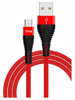 Кабель USB - micro USB 1.0 м Красный