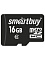 Карта памяти micro-SD 16GB Smartbuy class 10 без адаптера  Черный