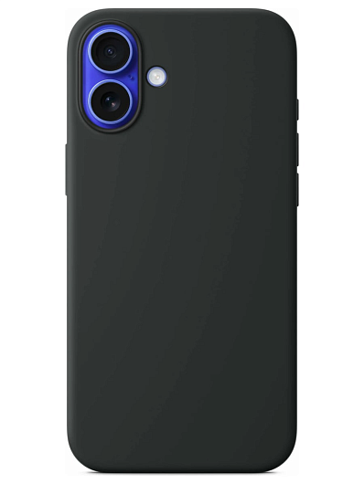 Клип-кейс для iPhone 16 Plus Silicone Case Soft Touch Черный Клип-кейс для iPhone 16 Plus Silicone Case Soft Touch Черный