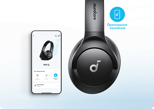 Беспроводные наушники Anker Soundcore Q20i Черный