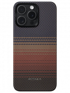 Чехол Pitaka Fusion Weaving MagEZ 5 для iPhone 15 Pro Коричневый