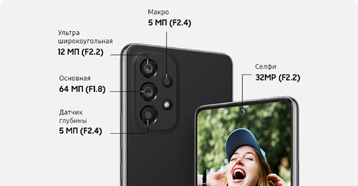 Смартфон Samsung SM-A536 Galaxy A53 (8Гб) 128 Гб Черный
