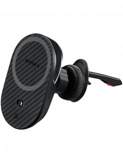 Автомобильное зарядное устройство/магнитный держатель Pitaka MagEZ Car Mount Pro 2.0 Черный