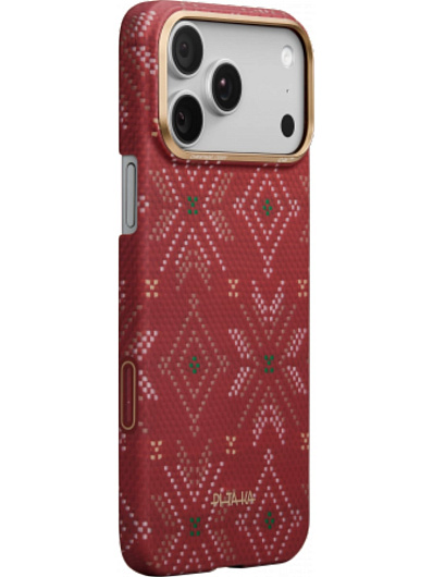 Клип-кейс iPhone 17 Pro Pitaka Edge Ultra Slim Case Красный