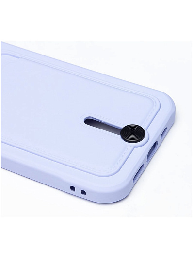Клип-кейс для iPhone 13 с картхолдером SC304 Голубой