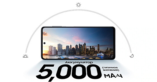 Смартфон Samsung SM-M526B Galaxy M52 128 Гб Синий