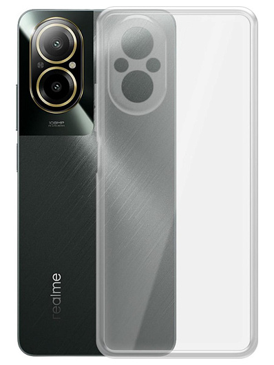 Клип-кейс Krutoff Clear Case для Realme C67 Прозрачный