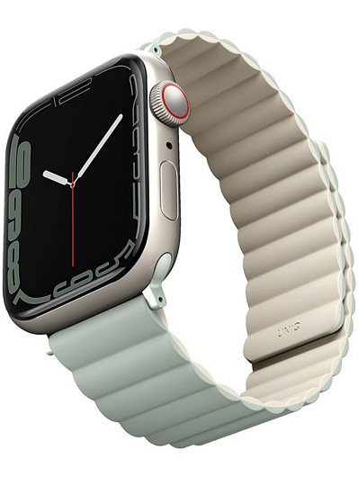 Ремешок для Apple Watch 49/45/44/42 Uniq Revix Бежевый