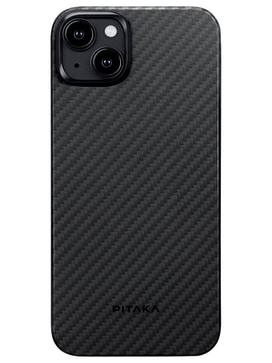 Клип-кейс для iPhone 15 Pitaka MagEZ Case 4 узкое плетение Черный