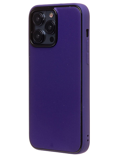Клип-кейс для iPhone 14 Pro Max (PC084) экокожа Фиолетовый