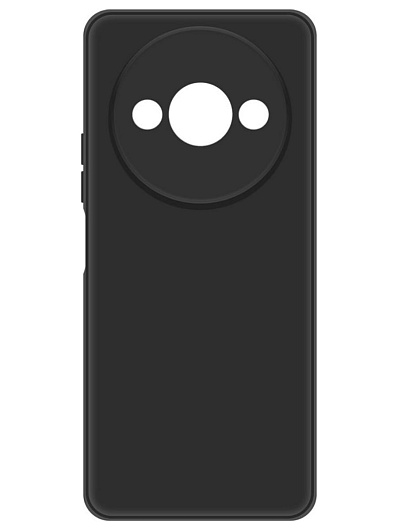 Клип-кейс Krutoff Silicone Case для Xiaomi Redmi A3/Poco C61 Черный Клип-кейс Krutoff Silicone Case для Xiaomi Redmi A3/Poco C61 Черный