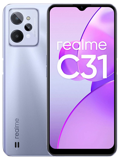 Смартфон Realme C31 3/32 ГБ Серебряный Смартфон Realme C31 3/32 ГБ Серебряный