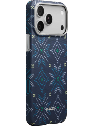 Клип-кейс iPhone 17 Pro Pitaka Edge Ultra Slim Case Синий